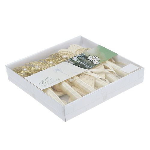 Floristik24 Bench hanger with tube and heart 18cm 6pcs