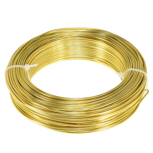 Product Craft wire gold Ø2mm 60m aluminium wire for decoration, jewelry, floristry, creative projects