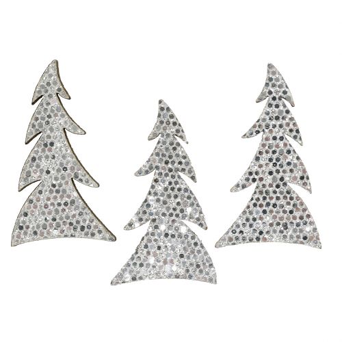 Floristik24 Glittering Christmas tree for scattering 4cm 48 pcs