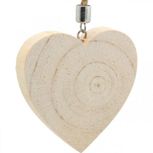 Floristik24 Decorative pendant star / heart / Christmas tree, wood decoration, Advent H9.5 / 8 / 10cm 6pcs