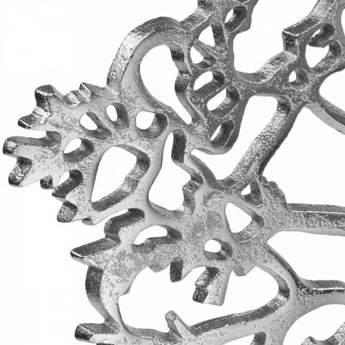 Floristik24 Deco tree metal large, metal tree silver wood H42.5cm