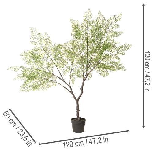 Artificial tree with delicate leaves, 120 cm | Floristik24.ie