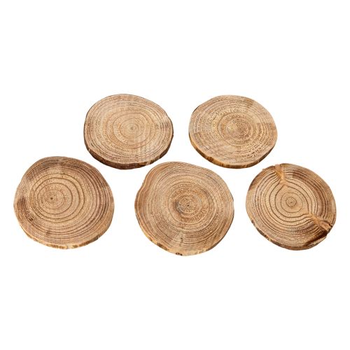 Natural round wooden slices for decoration and crafts, 6cm, 300g | Floristik24.ie