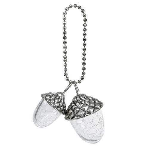 Floristik24 Tree ornament acorns to hang 5cm - 7cm L16cm
