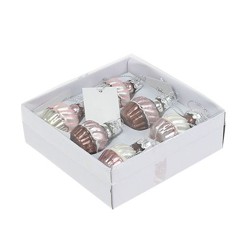 Floristik24 Tree decorations muffins mix Ø2.5cm 6pcs