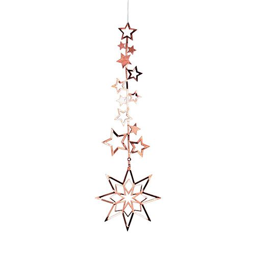 Floristik24 Tree decoration star 20cm copper 1p