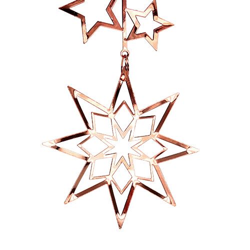 Floristik24 Tree decoration star 20cm copper 1p