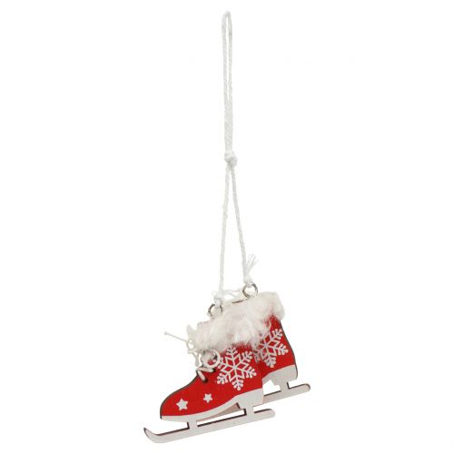 Product Tree decorations mix red, white 6-8cm 12pcs