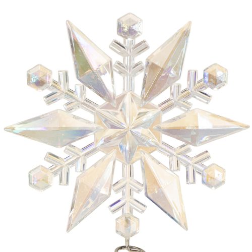 Floristik24 Tree top Christmas snowflake decoration Ø14.5cm