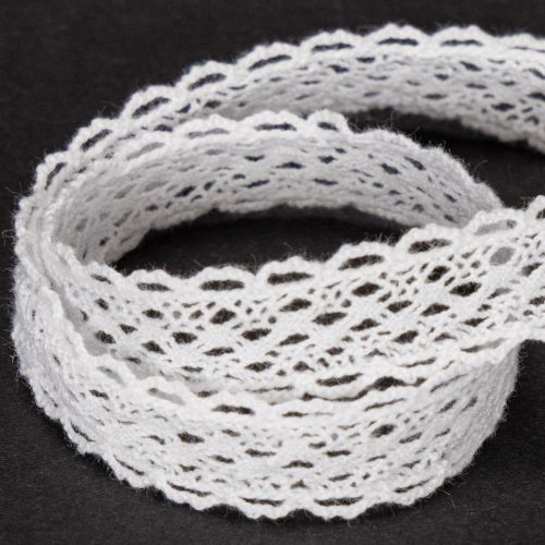 Cotton lace ribbon, fine