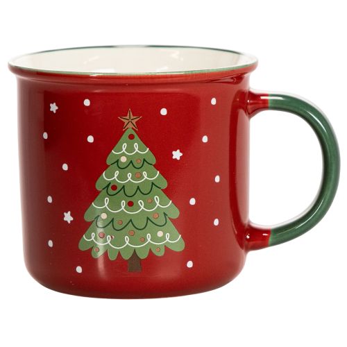 Christmas mug with Christmas tree motif, 9cm