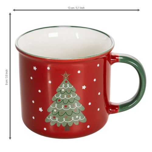 Christmas mug with Christmas tree motif, 9cm | Floristik24.ie
