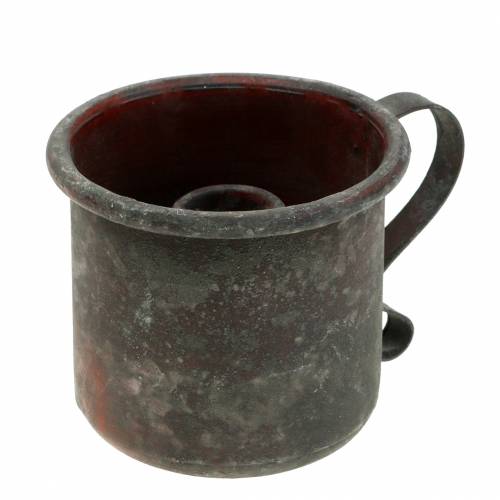 Candlestick mug antique look Ø9cm H8cm