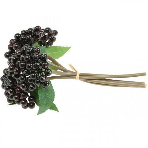 Floristik24 Berry branch red black artificial deco autumn wreath 25cm 5pcs in bunch