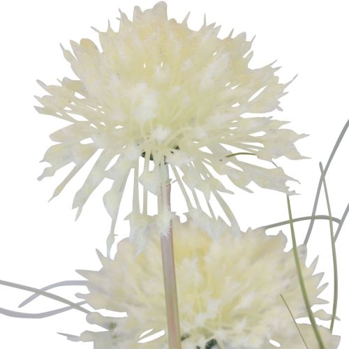Floristik24 Artificial flowers ball flower allium ornamental onion artificial white 90cm