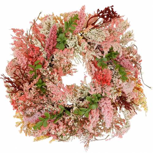 Floristik24 Heather wreath artificial pink Ø48cm