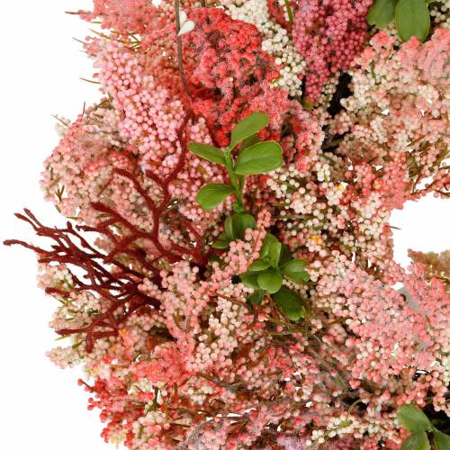 Floristik24 Heather wreath artificial pink Ø48cm