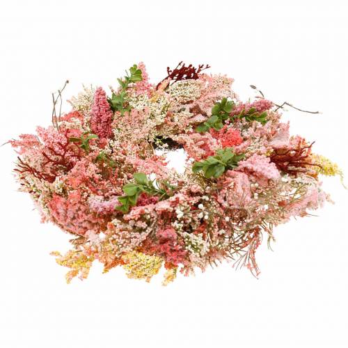 Floristik24 Heather wreath artificial pink Ø48cm