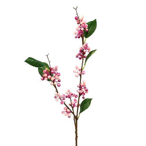 Floristik24 Berry branch artificial pink-lilac 64cm 6pcs