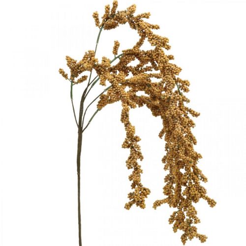 Product Artificial berry branch deco branch deco berries yellow L80cm