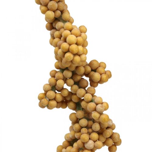 Floristik24 Artificial berry branch deco branch deco berries yellow L80cm