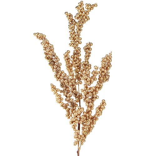 Floristik24 Berry branch with golden berries Christmas branch 70cm