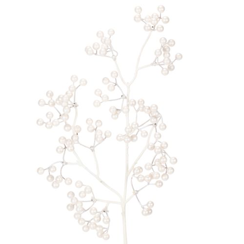 Artificial white berry branch, decoration/craft supplies, 52cm buy online | Floristik24.ie