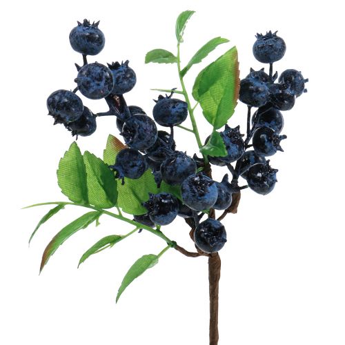 Deco branch blueberry Artificial berry branch decoration 32cm