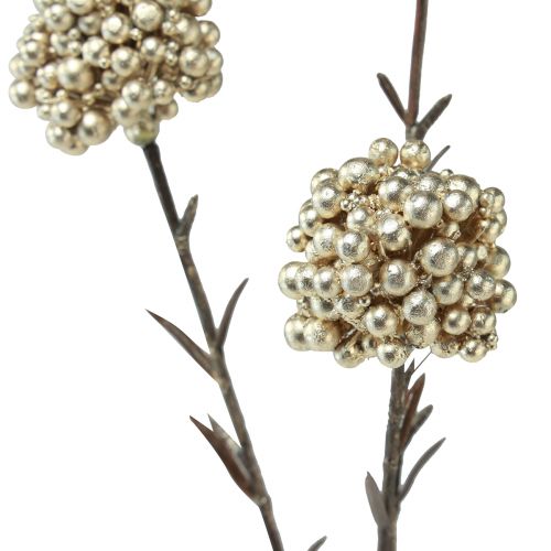 Product Decorative branch artificial berry branch champagne 46cm