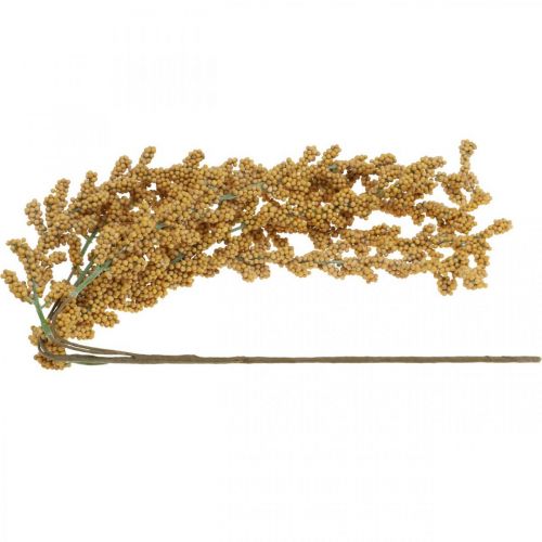 Floristik24 Artificial berry branch deco branch deco berries yellow L80cm