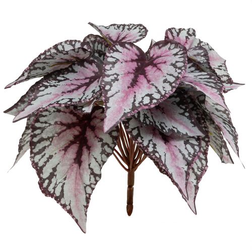 Artificial begonia bush Bordeaux 37cm