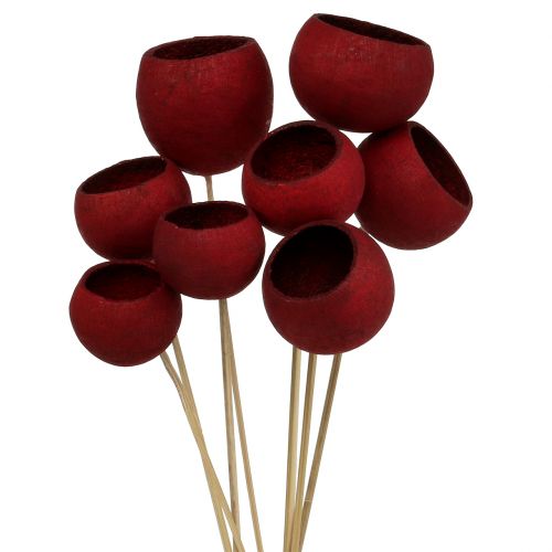 Bell Cup Mix on a stick dark red 15pcs