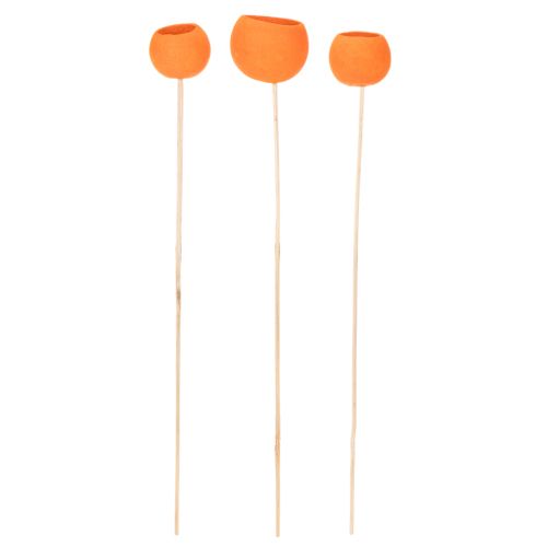 Bell Cup Mix on a stick orange 15 pcs | Floristik24.ie
