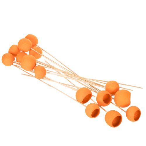 Bell Cup Mix on a stick orange 15 pcs | Floristik24.ie