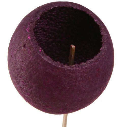 Product Bell Cup on a stem dry decoration funeral floristry wine red 15 pcs