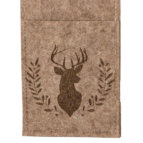 Cutlery pouch with deer motif, made of felt, 26cm, 4 pieces | Floristik24.ie