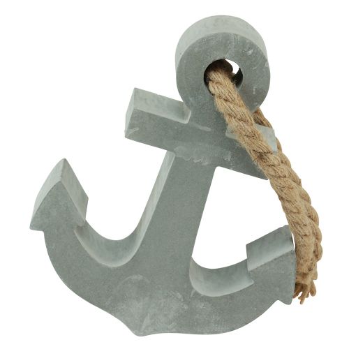 Floristik24 Concrete anchor decoration maritime table decoration grey 18cmx4.5cmx22cm