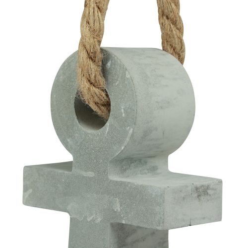 Floristik24 Concrete anchor decoration maritime table decoration grey 18cmx4.5cmx22cm