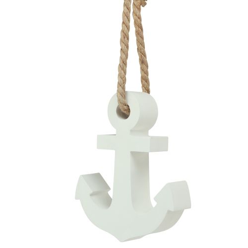 Floristik24 Concrete decorative anchor white natural maritime 18cmx4.5cmx22cm