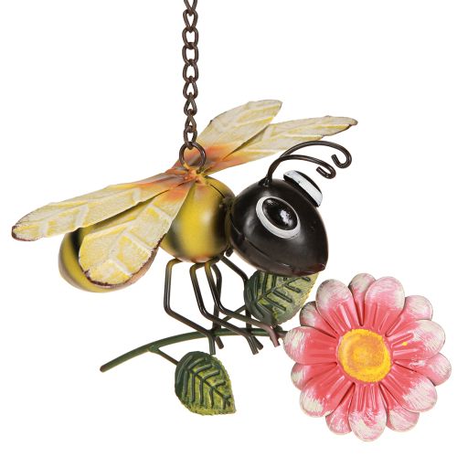 Floristik24 Bee Decoration Metal Garden Decoration for Hanging Painted 21×21cm