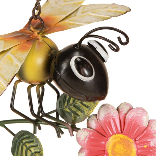 Floristik24 Bee Decoration Metal Garden Decoration for Hanging Painted 21×21cm