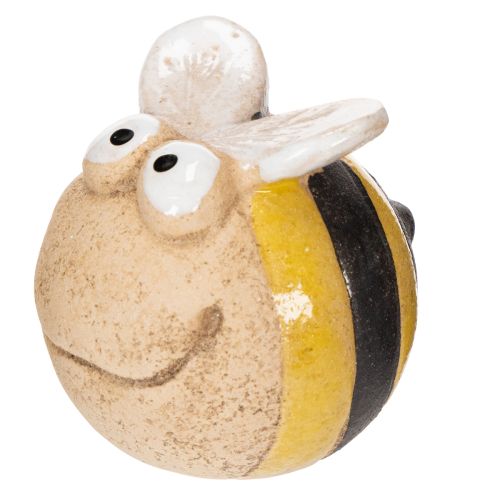 Floristik24 Ceramic bee figurine for detailed accents on windowsills or in living areas, 7cm, 3 pieces
