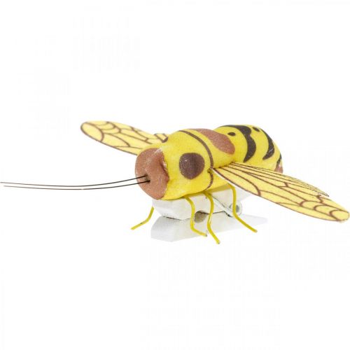 Floristik24 Deco clip bee, spring decoration, bee to clip, gift decoration 3pcs