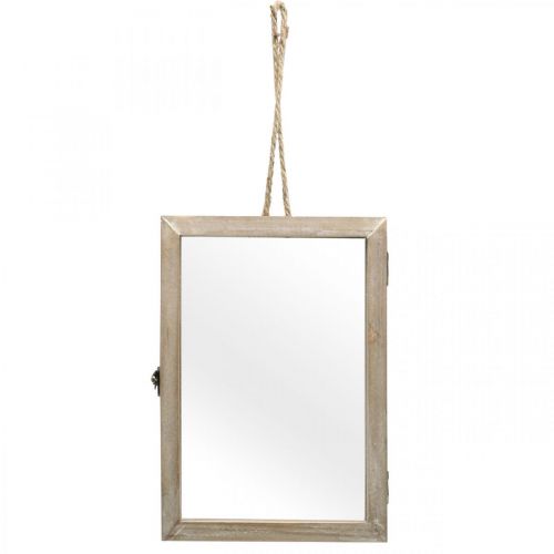 Decorative frame with cavity, herbarium for hanging, DIY wooden decoration 29×20cm