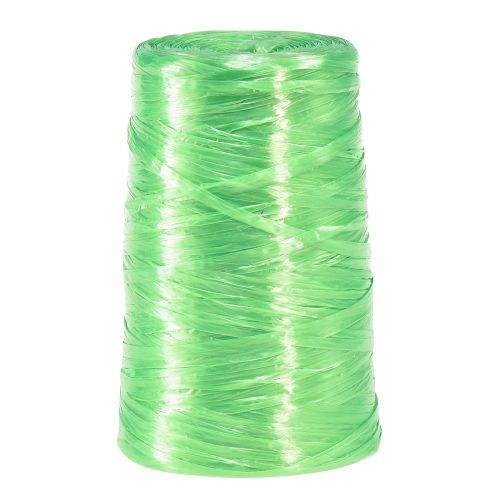 Floristik24 Binding Bast Green Light Green Artificial Bast Flower Bast W5mm L800m