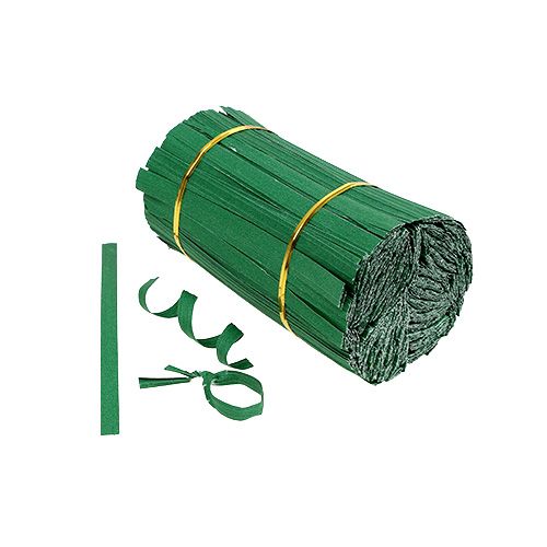 Binding strips mini green 2-wire 15cm 1000p