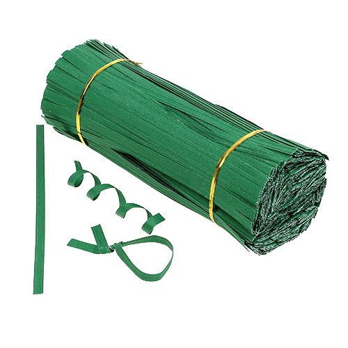 Floristik24.ie Binding strips medium green 25cm 2wire 1000p