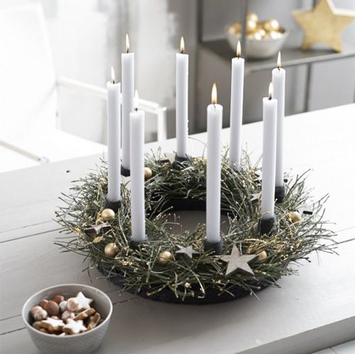 Product Floral foam ring with base H5.5cm Ø32cm black 2 pcs