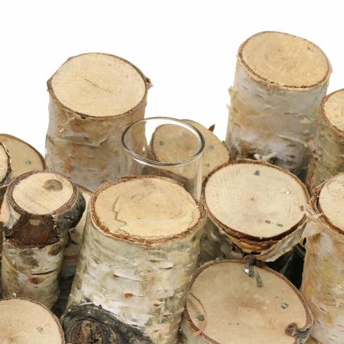 Product Birch jar with test tubes natural 32cm