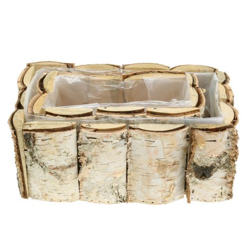 Floristik24 Birch plant box 2pcs